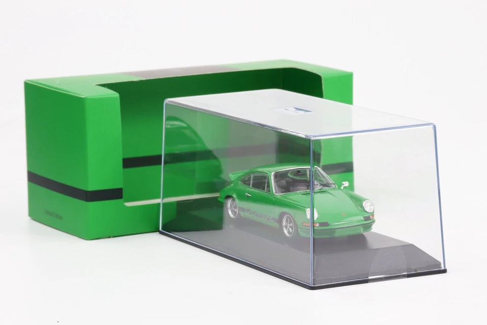 1:43 Spark Porsche 911 Carrera RS 2.7 1973 Vipergreen WAP Dealer Resin - Immagine 4 di 4