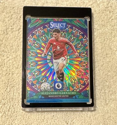2024-25 Panini Select EPL Alejandro Garnacho Stained Glass Case Hit!