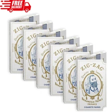 ZIG ZAG Rolling Papers - Original White 70 mm Paper - 32 Count Pack of 6