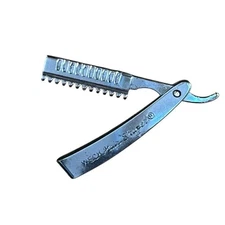 VTg Weck Hair Straight Razor Shaper Movable Brooch Pin USA 2” Silver Color