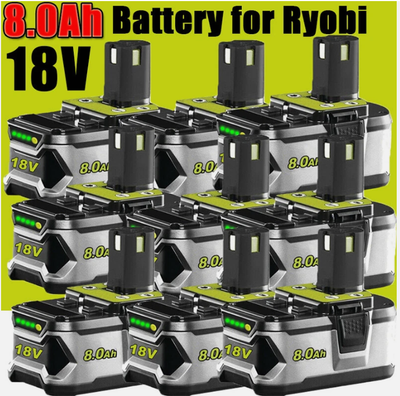 #ad #ad 8.0Ah 12Ah Batteries For RYOBI One Plus 18V Battery P108 RB18L50 RB18L40 USA $182.99