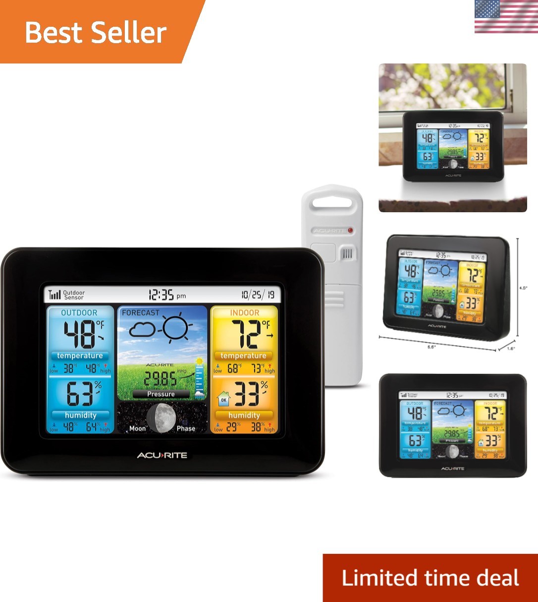 With Lcd Color Display And Temperature Sensors