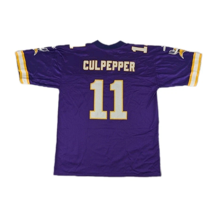 Camiseta Daunte Culpepper Minnesota Vikings Puma #11 púrpura L grande vintage años 00 Foto 2 de 4