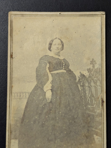 CDV 1865 New Orleans Louisiana Lilienthal Civil War stamp Southern Lady Rare