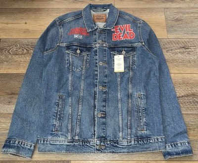 The Evil Dead Horror Movie Cast & Crew Promo Embroidered Levis Denim Jacket Mens