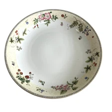 Wedgwood Fleur Fruit Flowers Large Vintage Pasta serving Bowl Dinnerware Dish