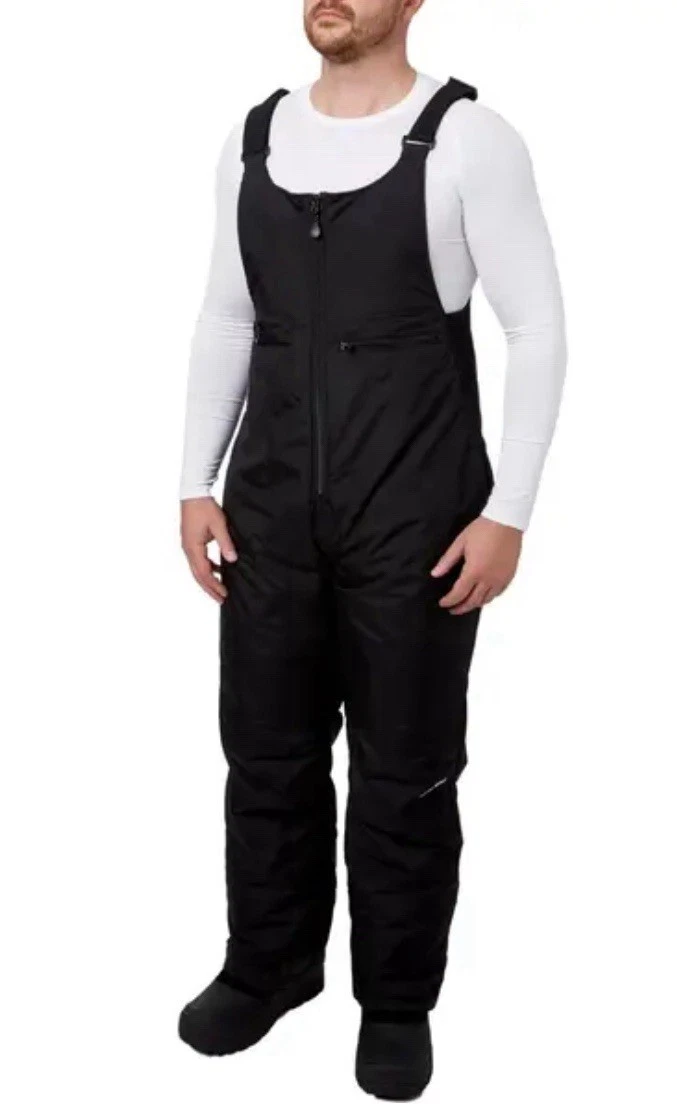 Rawik Skiwear Black Unisex Ski Bib Water Resisitant Internal Cuffs Youth L Large