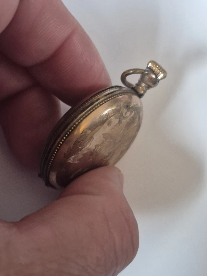 Reloj Bolsillo Vintage Elgin Grado 320 Modelo 2 7j Cuerda Manual Para Reparación Foto 3 de 4