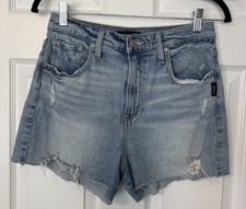 Silver Jeans Co Highly Desirable Women s Cut Off Denim Shorts Size 28 Distressed