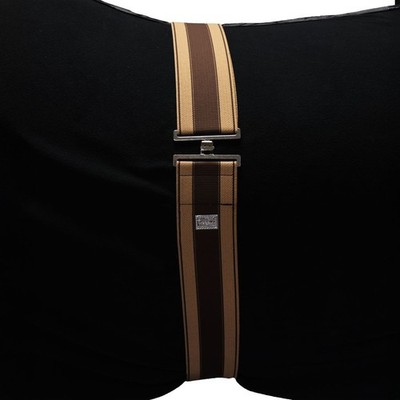Equest elastischer Gurt für Pferdedecken, mokka-beige - Einheitsgröße Deckengurt