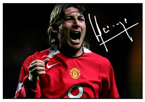 11965. Gabriel Heinze Signed Pictures (A4 Prints) Arsenal Man United Madrid PSG