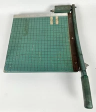Vintage Premier Brand Photo Materials School Paper Cutter Guillotine Style 9x9