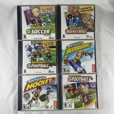 Lot of Backyard Sports PC Games Basketball Football Soccer Hockey Skateboarding