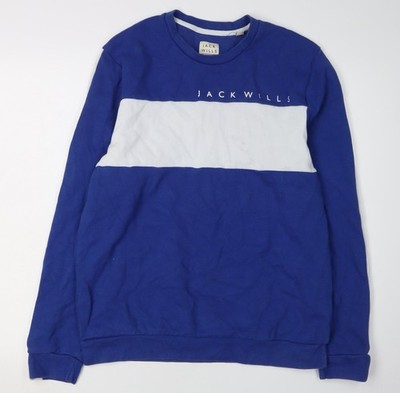 Pullover Sweatshirt Herren UK M Regular Jack Wills Blau