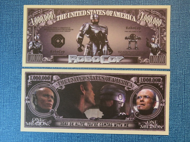 ROBOCOP: 1987 Science Fiction Action Film ~ $1,000,000 One Million Dollars