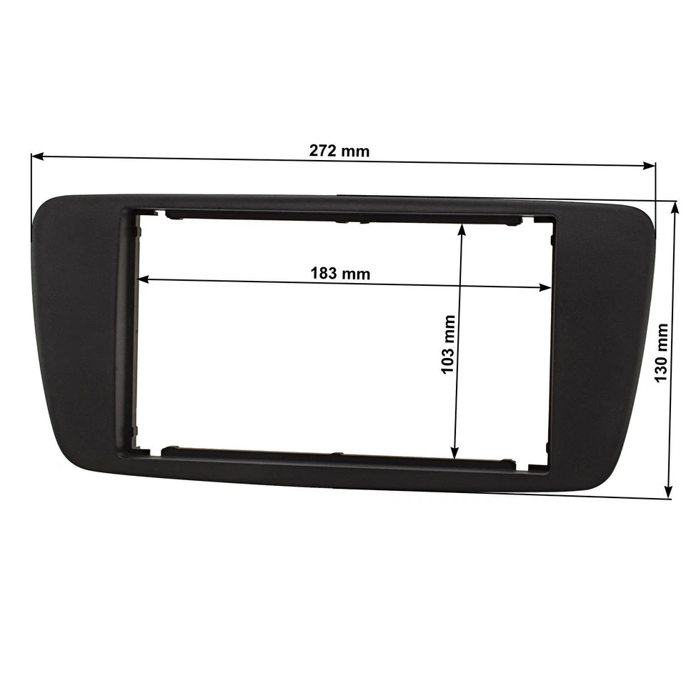 Cache radio 9 pouces tablette compatible avec Seat Ibiza 6J 2008-2013 noir mé... - Photo 4/4