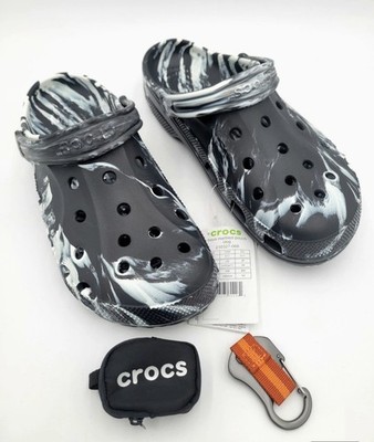 Crocs Baya Marbled Tie Dye Slip On Clogs With Pouch  display picture 3
