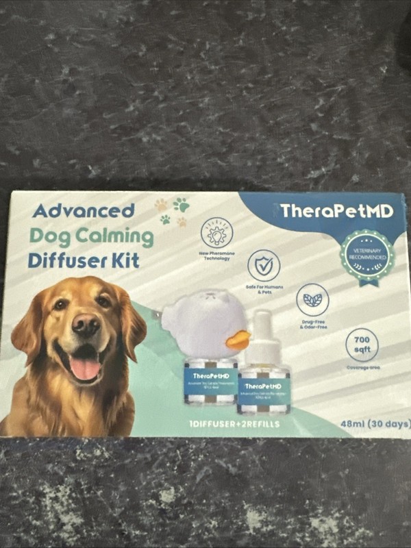 TheraPet MD Advanced Dog Calming Diffuser Kit  *NEW*  1 Sealed Pack And 1 Xtra R