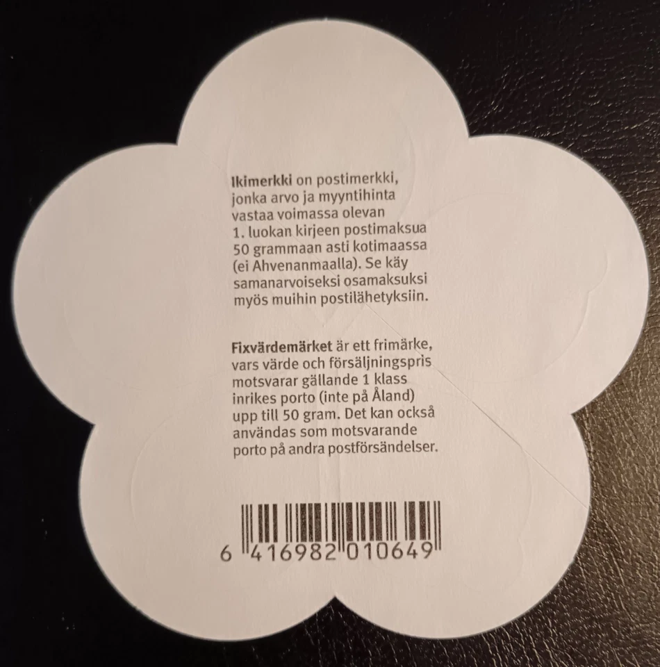 Vintage Finland Stamps. Valentines Day Friendship Silver. 2009.  Unused.  - Photo 3/4