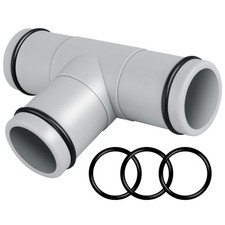 T Joint Pool Hose Connector, 1.25 Inch Pool Hose Adapter for Intex Swimming P...