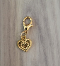 Heart Charm Zipper Decoration Lobster Claw Clasp Keychain