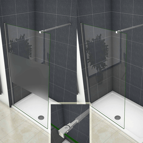 8mm Nano Glas Duschwand Dusche Walkin Duschtrennwand Duschabtrennung Duschkabine - Bild 1 von 14