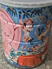 Folger's Coffee Can Tin Jungle Animals Elephant Lion Panda Flamingo VTG Decor — photo 4