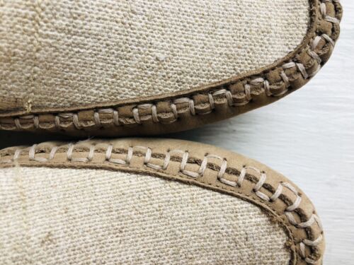 Hush Puppies Taupe Beige Soft Suede Comfort Slip On Loafer Sz 8 W Two Tone Shoes - Picture 4 of 12