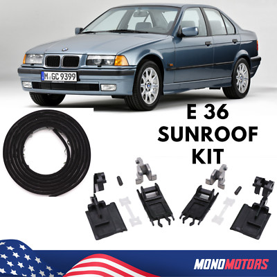 RUBBER SEAL SUNROOF Repair Kit Guide Rail 16 Pieces for BMW 3 Series E36 £163.82 - UK RUBBER SEAL SUNROOF Repair Kit Guide Rail 16 Pieces for BMW 3 Series E36 £163.82 - UK