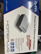 New Sealed ZyXEL PLA-400 Powerline Ethernet Adapter