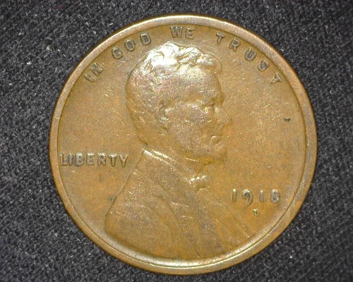 1918-D LINCOLN WHEAT CENT CHOICE VERY FINE -EXTREMELY FINE ~K65