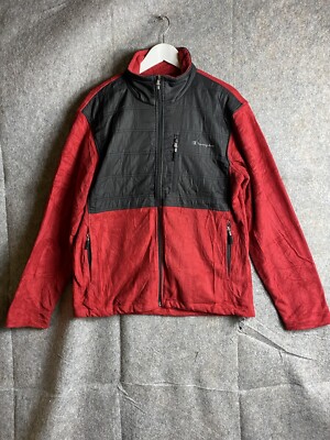 Champion Performance Active Herren Fleece Small Full Zip Great Red With Black
