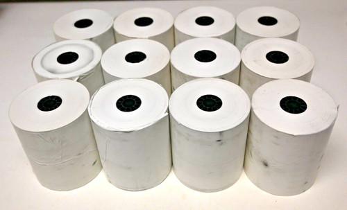 Thermal Paper Rolls One Dozen 3-1/8" Wide x 2-3/4" Diameter