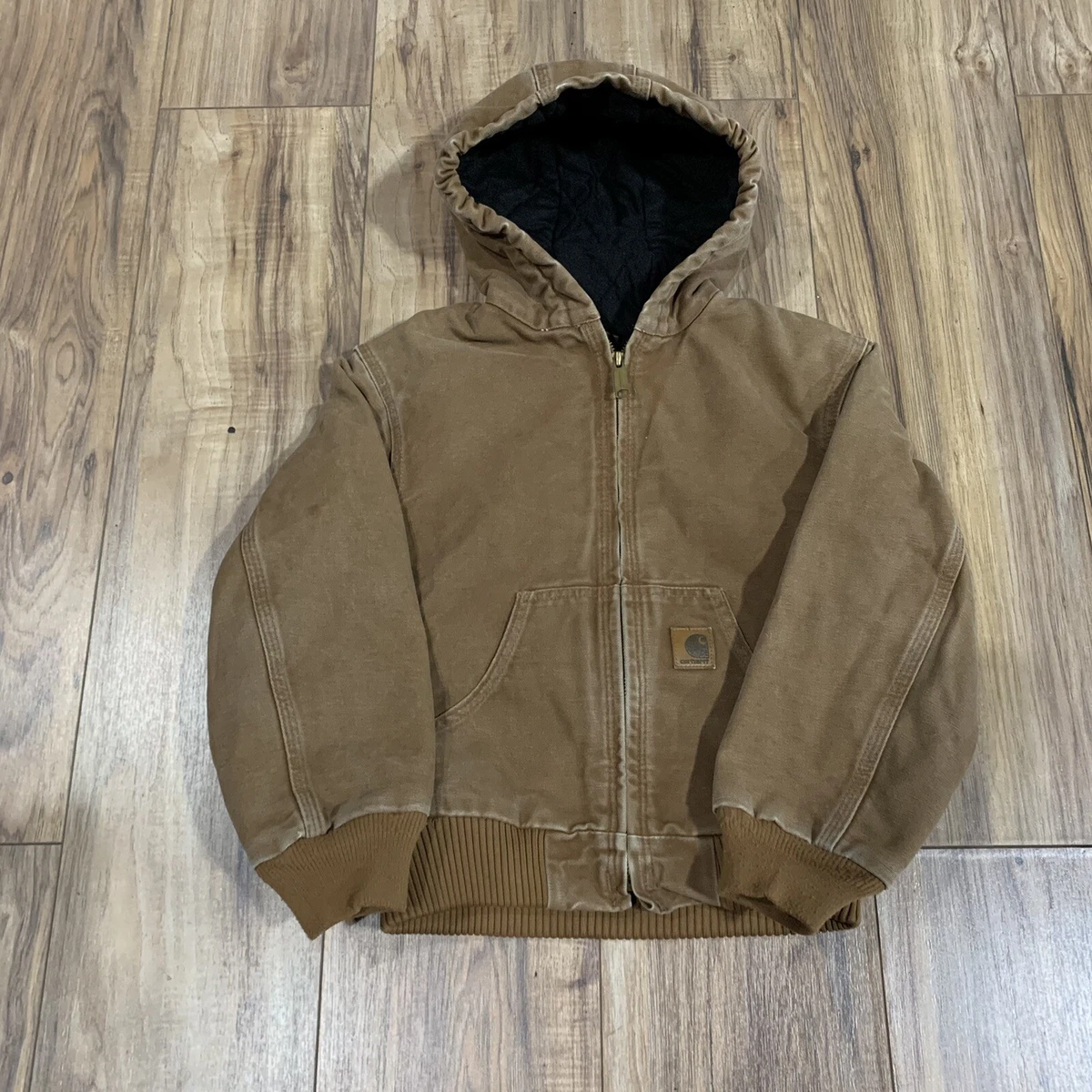 Carhartt Hooded Work Jacket Size Youth 8 eBay
