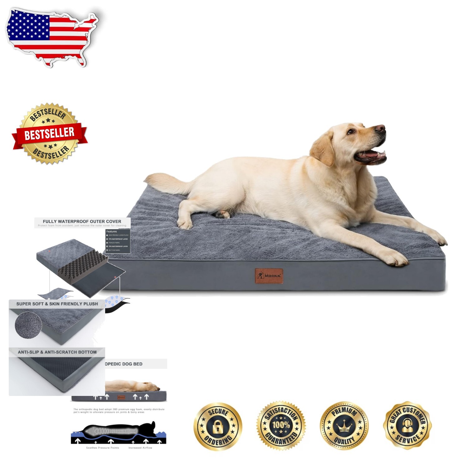 Indestructible Dog Best Bed For Chewing Dogs Tough Chew Resistant - Main Image