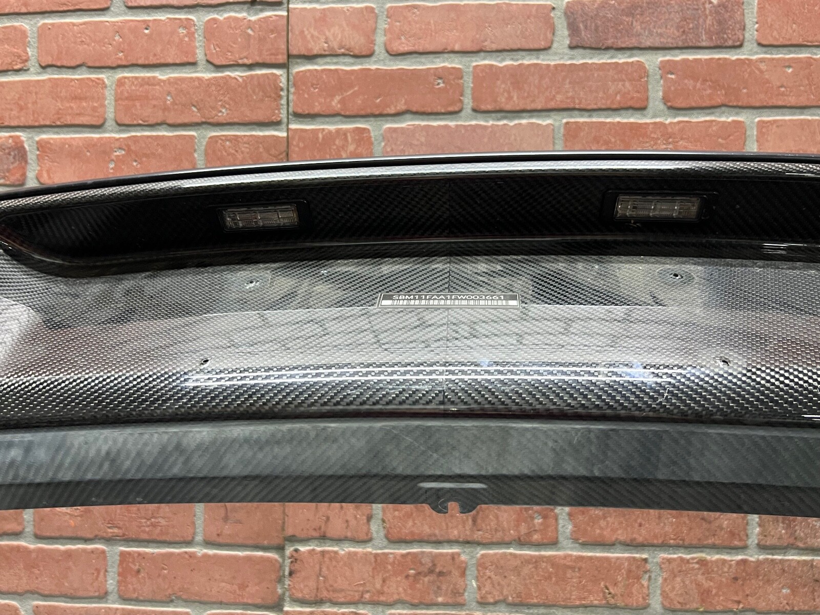 2015 16 17 McLaren 650S Spyder Carbon Fiber Rear Bumper Carbon Fiber