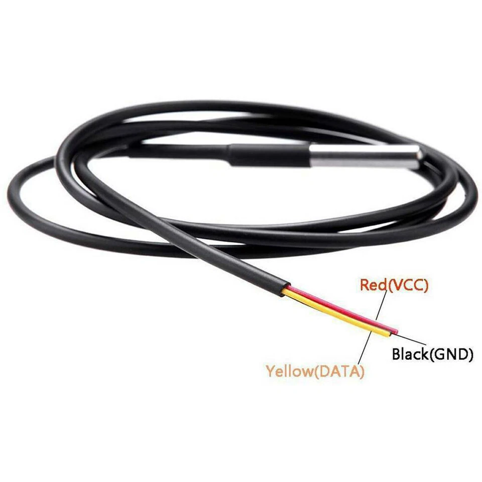 10x DS18B20 Temperaturfühler Thermosensor Temperatur-sensor Wasserdicht Kabel DE - Bild 3 von 4