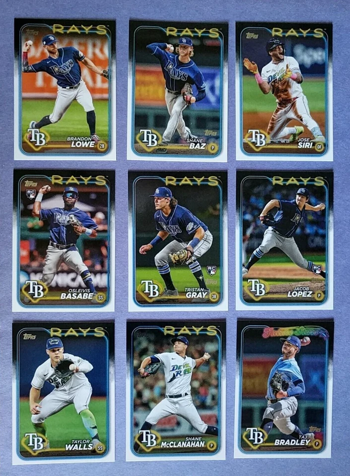2024 Tampa Bay Rays 35 Card Team Set with Update Series - Image 4 of 4