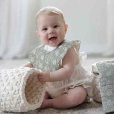 Soft Double-Sided Baby Bib Set   5-Pack Organic Cotton Bandana Bibs