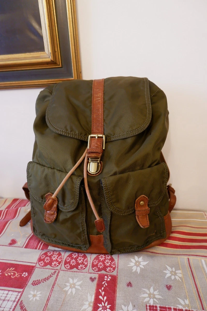 Sac à Dos FOSSIL En Cuir Vintage Authentique - Occasion Bon état (noir)