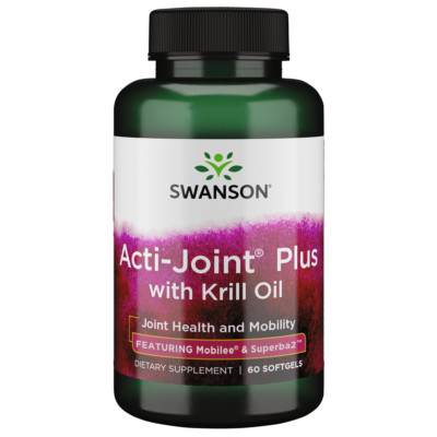 Swanson Acti-joint Plus with Omega-3 Krill Oil 60 Softgels