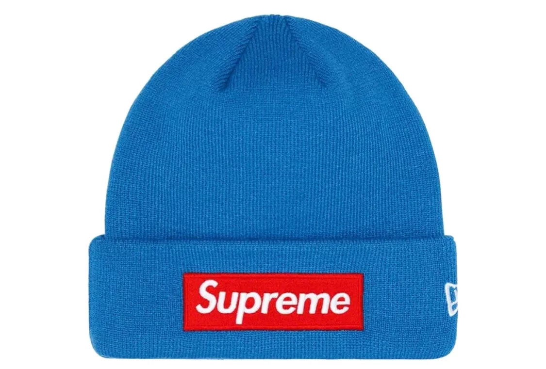 Supreme Box Logo Beanie Hat 2022 - Blue - In Hand | eBay