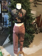 Curtain Call 2 Piece Dance Costume Black Multi Shirt W/ Pink Pants Child Large