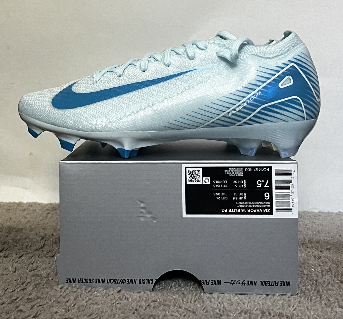 NEW Size 6M/7.5W- Zoom Mercurial Vapor 16 Elite FG Mad NEW Size 6M/7.5W- Zoom Mercurial Vapor 16 Elite FG Mad