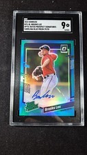 2023 Donruss Optic Rated Prospect Auto Blue SSP  Brooks Lee SGC 9 #RPS-BL 29/35