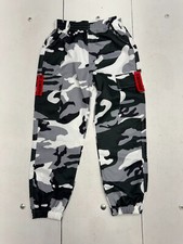 Shein Black White Camouflage Cargo Pants Boys Size 8Y