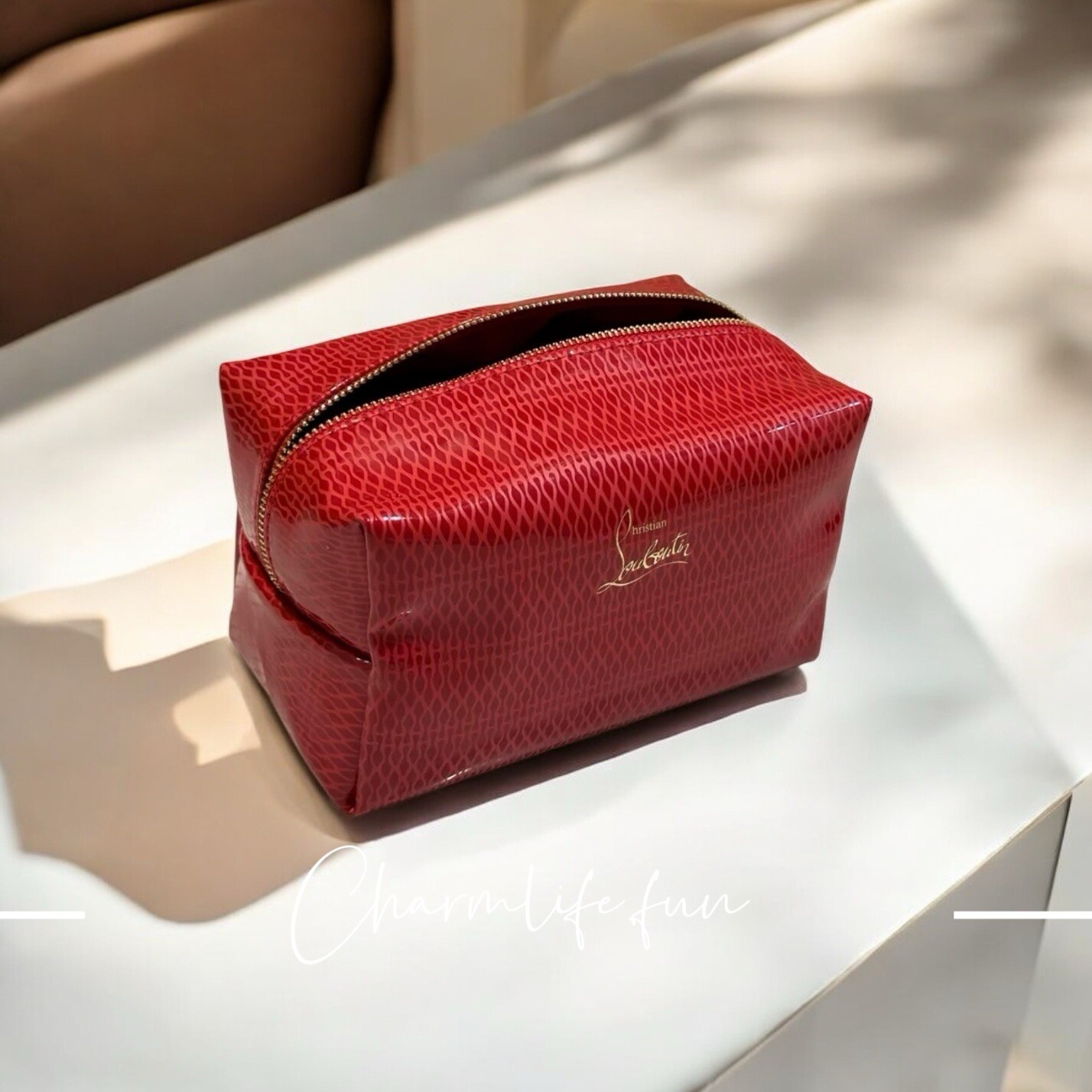 Christian Louboutin Beauty Gift Makeup Cosmetic Bag Case