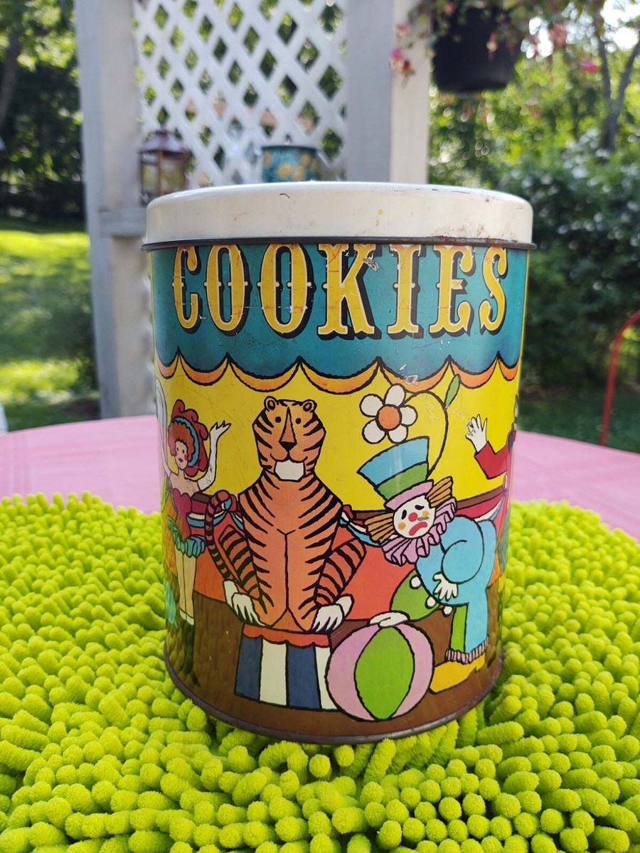 昭和レトロ　ファンシー　ZOOT BOYS　スチールボックス　超レア Vintage BALLONOFF CIRCUS COOKIE TIN, USA | eBay