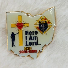2003 - 2005 Knights of Columbus Ohio Enamel Member Lapel Pin