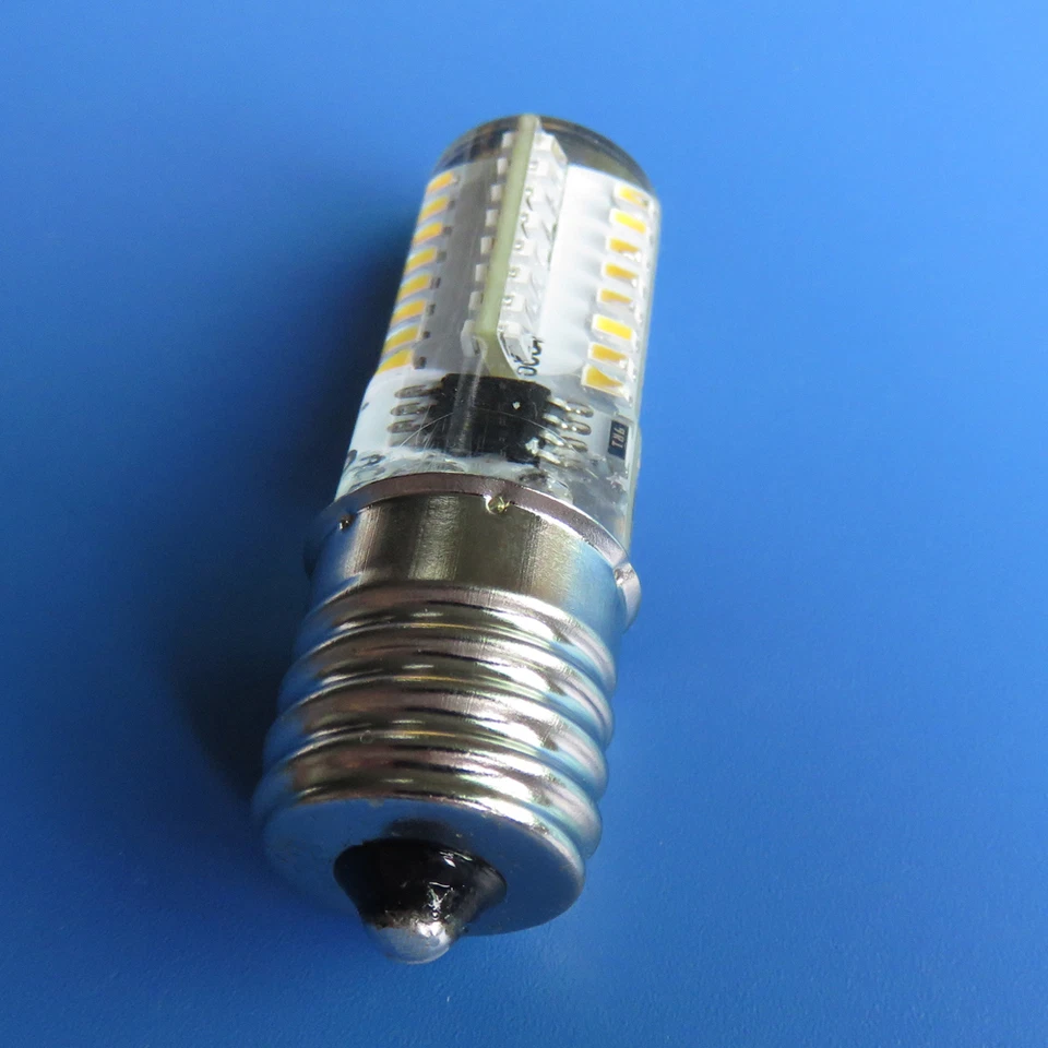 10pcs E17 C9 Warm White bulb 64 3014SMD LED 110V 120V 2.6W Silicone Crystal - Image 4 of 4